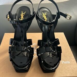 YSL black heels brand new size 41